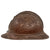 Original Belgian WWI Issue French Model 1915 Adrian Helmet with Lion Head Badge and Chinstrap - Reproduction Liner