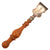 Original British Victorian Royal Navy HMS Albemarle Christening Mallet with Engraved Sterling Silver Head - Dated 1901