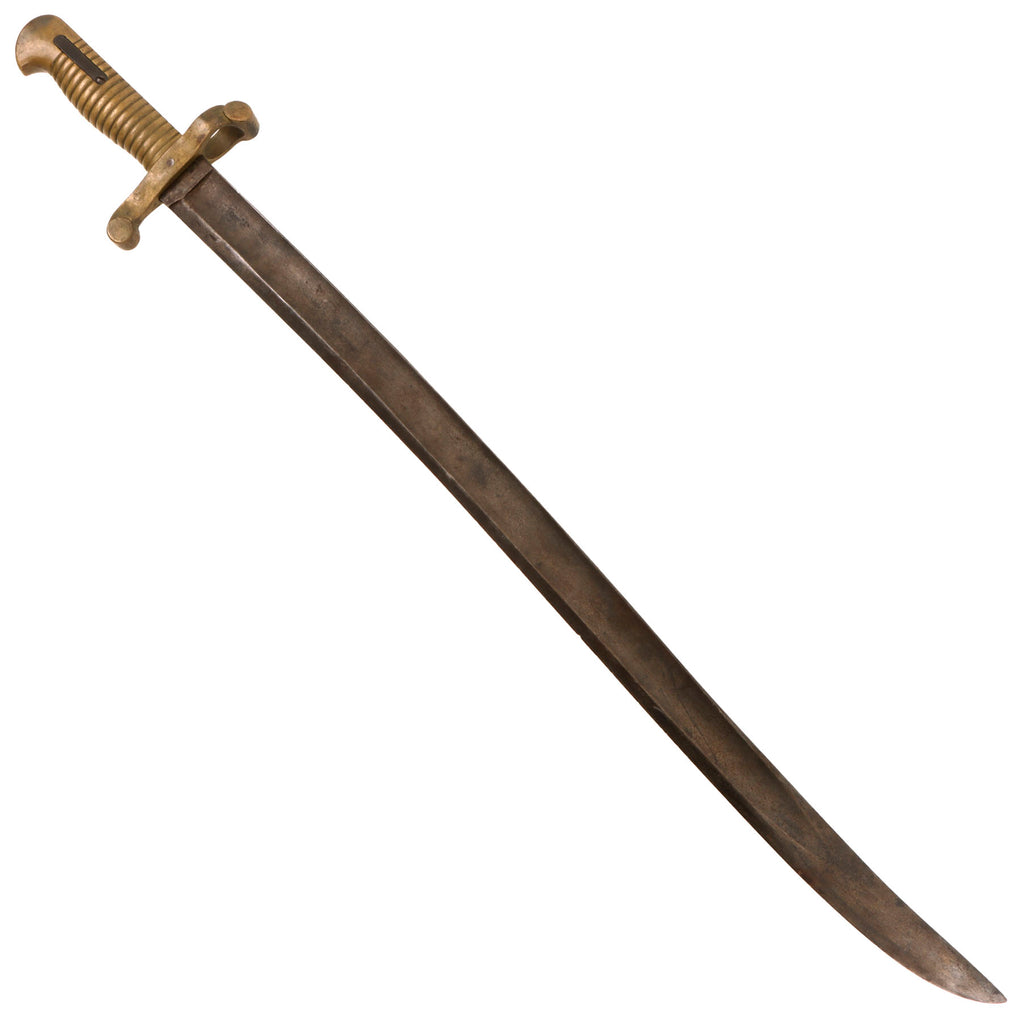 Original U.S. Civil War Model 1855 Rifle Saber Bayonet with Brass Hilt - No Scabbard