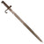 Original Italian M1871 Vetterli Rifle Long Spring Sword Bayonet with Cut-Out Muzzle Ring - Unshortened