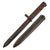 Original Italian WWII M1938 Mannlicher Carcano Short Rifle Folding Bayonet with Scabbard - Very Good