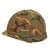 Original U.S. Vietnam War USMC M1 Helmet with Incountry-Made ERDL Cover Made from Ripstop Fatigues with Marine Boonie Hat & Accessories