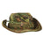Original U.S. Vietnam War USMC M1 Helmet with Incountry-Made ERDL Cover Made from Ripstop Fatigues with Marine Boonie Hat & Accessories