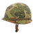 Original U.S. Vietnam War M1 Helmet with Mitchell Pattern Camouflage Cover, Liner and Helmet Band - Complete