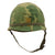 Original U.S. Vietnam War M1 Helmet with Mitchell Pattern Camouflage Cover, Liner and Helmet Band - Complete Original Items