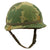 Original U.S. Vietnam War M1 Helmet with Mitchell Pattern Camouflage Cover, Liner and Helmet Band - Complete Original Items