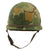 Original U.S. Vietnam War M1 Helmet with Mitchell Pattern Camouflage Cover, Liner and Helmet Band - Complete Original Items