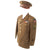 Original U.S. WWII CBI AAF Technical Sergeant Uniform Group with Indian-Made Wings, Visor Cap, and Binder of Research with Photo of Soldier in this Uniform - Eugene E. Kowalski