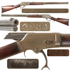 Original U.S. Marlin Model 1881 Large Frame .45-70 Govt. Lever Action Repeating Rifle Manufactured in 1883, Serial No. 4585