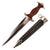 Original German WWII NSKK Dagger by F. W. Höller of Solingen with "Tigered" Grip, Excellent Blade, and Scabbard, RZM M7/33