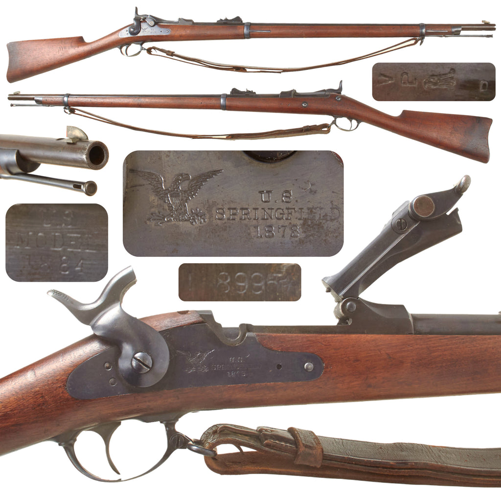 Original U.S. Springfield Trapdoor Model 1873 Cadet Rifle Serial No. 168995★ with Period Sling, Manufactured in 1882