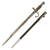 Original Japanese Pre-WWI Late 19th Century Type 18 Murata Rifle Bayonet with Leather Scabbard Original Items