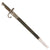 Original Japanese Pre-WWI Late 19th Century Type 18 Murata Rifle Bayonet with Leather Scabbard Original Items