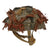 Original British WWII HSAT MKII Paratrooper Helmet Restored with Reproduction Liner, Chinstrap, and Net with Scrim