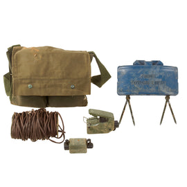 Original U.S. Vietnam War M68 Claymore Mine Training Kit with Canvas Carry Bag - Inert
