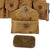 Original U.S. WWII USMC M1923 Belt Rig with Canteen in 3rd Pattern Rabbit Ear Cover, P-41 Suspenders, and First Aid Pouch with Carlisle Bandage