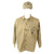 Original U.S. WWII USMC HBT Herringbone Twill P44 Combat Field Utility Jacket, HBT Cap with EGA Device, and USMC Leggings - Named Original Items