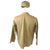 Original U.S. WWII USMC HBT Herringbone Twill P44 Combat Field Utility Jacket, HBT Cap with EGA Device, and USMC Leggings - Named Original Items