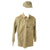 Original U.S. WWII USMC HBT Herringbone Twill P44 Combat Field Utility Jacket, HBT Cap with EGA Device, and USMC Leggings - Named Original Items