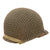 Original U.S. WWII McCord M1 Front Seam Fixed Bale Helmet with Westinghouse Liner & Period-Applied Stiff Helmet Net Original Items