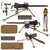 Original U.S. WWII Browning .30 Caliber M1919A4 Display Machine Gun with Complete USGI Tripod, Ammo Can, and Dummy Ammo Belt Original Items