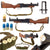 U.S. Vietnam War Replica M79 Inert Grenade Launcher with Dummy Rounds in Bandolier Original Items