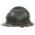 Original French WWI Issue Model 1915 Infantry Adrian Helmet in Horizon Blue with Liner & Chinstrap Original Items