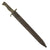 Original German WWI Steel Hilt Ersatz M1898/05 Butcher Sawback Bayonet with Scabbard - Carter Type EB42A Original Items