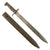 Original German WWI Steel Hilt Butcher Blade Ersatz Bayonet with Scabbard - Carter Type EB42 Original Items