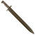Original German WWI Steel Hilt Butcher Blade Ersatz Bayonet with Scabbard - Carter Type EB42 Original Items