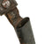 Original Imperial German WWI Hunting Style Stag Handle Trench Fighting Knife with Etched Blade & Scabbard with Securing Strap Belt Loop Original Items