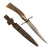 Original Imperial German WWI Hunting Style Stag Handle Trench Fighting Knife with Scabbard & Securing Strap Belt Loop Original Items