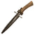 Original Imperial German WWI Hunting Style Stag Handle Trench Fighting Knife with Scabbard & Securing Strap Belt Loop Original Items