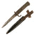 Original German WWI Steel Hilt 5 1/4” Blade Ersatz Bayonet Fighting Knife Combination with Scabbard - Carter Type EB2 Original Items