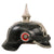 Original German WWI Kingdom of Württemberg M1891 Silver Pioneer EM/NCO Pickelhaube Spiked Helmet with Original Cockades - Size 54 Original Items