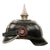 Original German WWI Kingdom of Württemberg M1891 Silver Pioneer EM/NCO Pickelhaube Spiked Helmet with Original Cockades - Size 54 Original Items