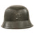 Original German WWII M42 Heer Army No Decal Helmet with 1943 Dated 58cm Liner & Chinstrap - Stamped CKL66 Original Items