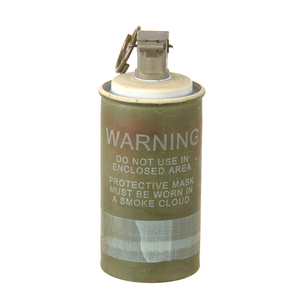 Original U.S. Desert Storm / GWOT Era Inert Red M83 Smoke Grenade With M201A1 Fuze
