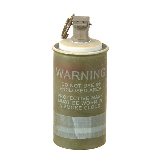 Original U.S. Desert Storm / GWOT Era Inert Red M83 Smoke Grenade With M201A1 Fuze