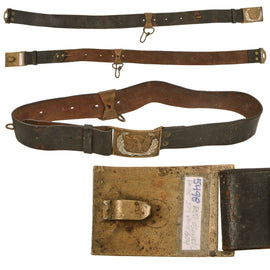 Original U.S. Civil War Mann’s Patent Cavalry Waistbelt with M-1851 Enlisted Buckle - Rare