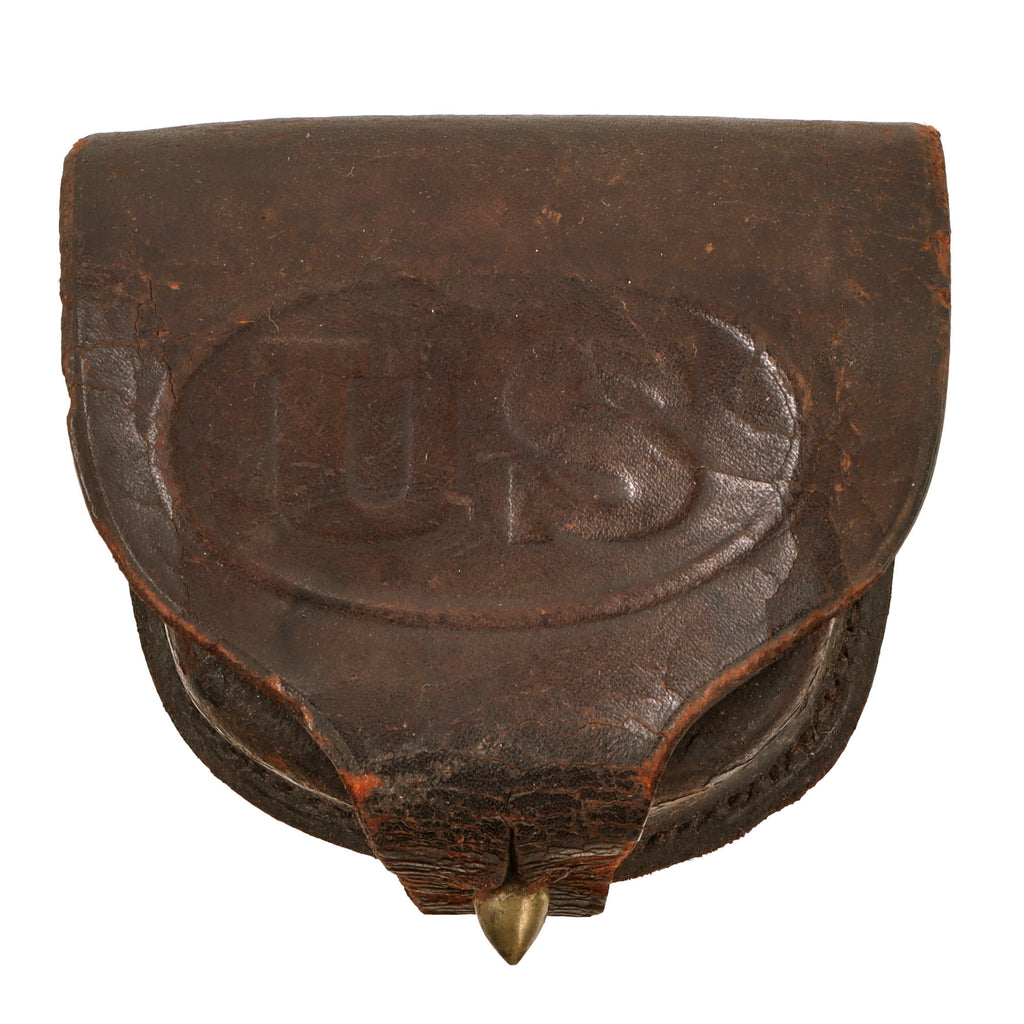 Original U.S. Indian Wars Scarce M1874 Revolver Cartridge Box with Embossed US Original Items