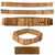 Original U.S. Spanish American War Officer’s 1894 100-Round .30-40 Krag Double Ammunition Belt by Mills & Orndorff in Tan with Stitched Pistol Cartridge Loops - Very Rare Original Items