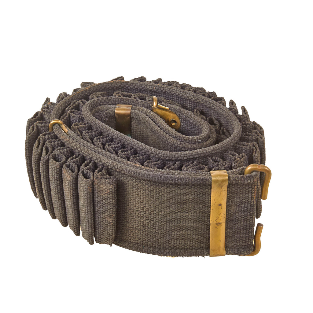 Original U.S. Spanish American War Mills & Orndorff 100 Round Double Loop .30-40 Krag Rifle Ammunition Belt - 1894 Patent Date Original Items