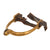 Original U.S. Civil War Set of M1859 Cavalry Spurs with Rowels & Leather Straps - Unit Stamped Original Items