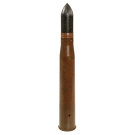Original British WWII Inert 57mm Artillery Round For The Ordnance Quick-Firing 6-pounder 7 cwt “6 Pounder” - Dated 1942