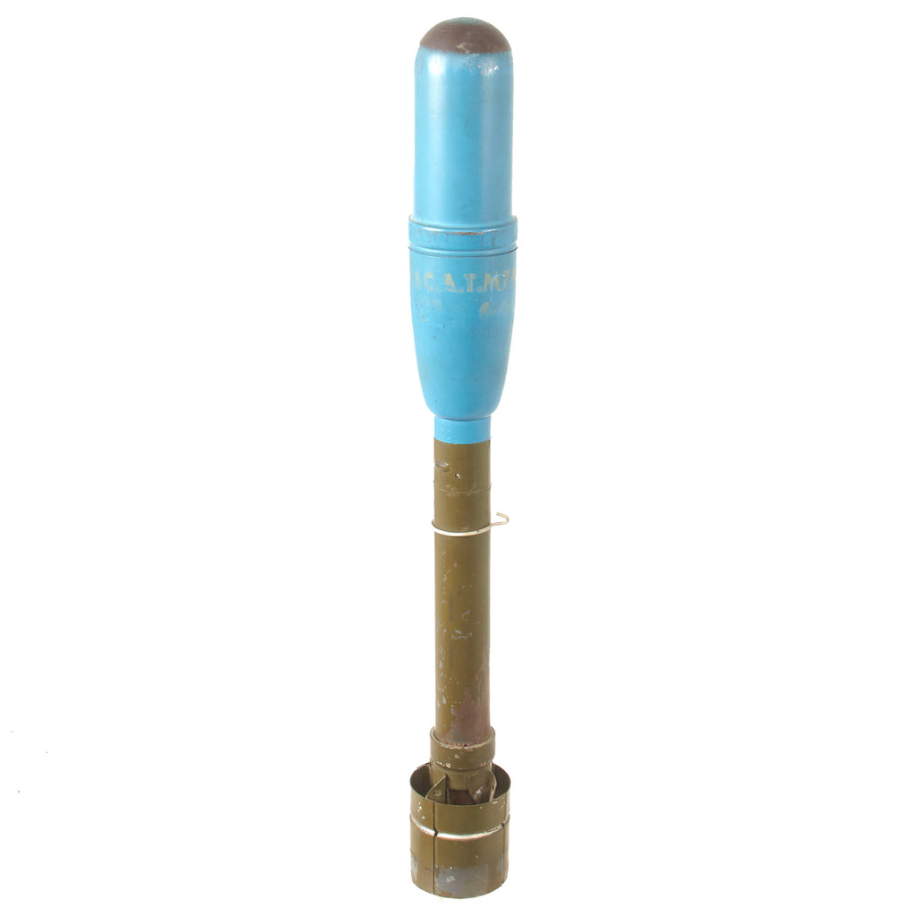 Original U.S. WWII M7A6 Practice Rocket for the M1 and M1A1 2.36 Inch Bazooka Launcher - Dated 1944 - Inert Original Items