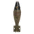 Original U.S. WWII Inert 1942 Dated M49A2 60mm Deactivated High Explosive Mortar Round with Outstanding Period Factory OD Green Repaint - Excellent Original Items