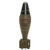 Original U.S. WWII Inert 1942 Dated M49A2 60mm Deactivated High Explosive Mortar Round with Outstanding Period Factory OD Green Repaint - Excellent Original Items