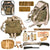Original U.S. WWII AAF AN6510-1 Parachute with Complete 1942-Dated Canopy and Extremely Rare PTO Backpad Survival Kit with Contents & Parachute Bag Original Items