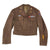 Original U.S. WWII “Fighting 6th” 6th Mechanized Cavalry Group Captain’s Custom Uniform Jacket with Bullion Patch and Piped Officer’s Garrison Cap with Enameled DI Original Items